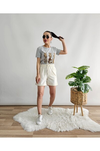 Altı Üstü Butik Kuş gözlü Bersha Şort