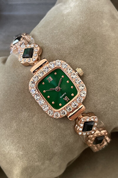 Leerybee Özel Siyah Kutulu Zirkon Taşlı Kadın Kol Saati Sevgiliye Eşe Ablaya ...