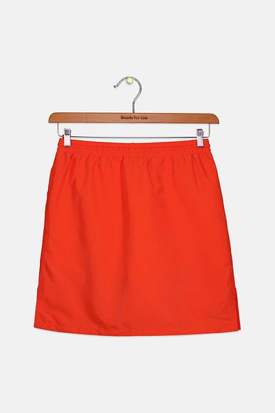 Tchibo Kids Girl Drawstring Plain Sports Skirts, Red
