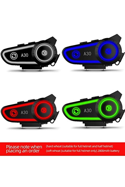 Sarftech A30 2X Eşleşmeli Intercom Motor Kurye Kask Bluetooth Kulaklık