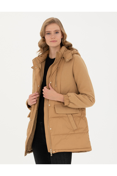 Pierre Cardin Beige Regular Fit Coat 50272240 -Vr011