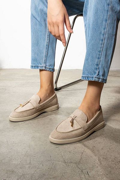 Katrina shoes أحذية نسائية من جلد الغزال - أحذية Rumgays للاستخدام اليومي