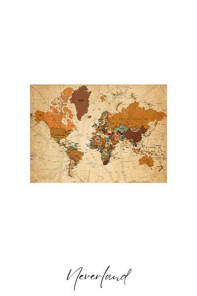 Neverland 4 Pieces 1000 Piece Puzzle - World Map Ii / World Map I / Umbrellas / Seaside Scenery