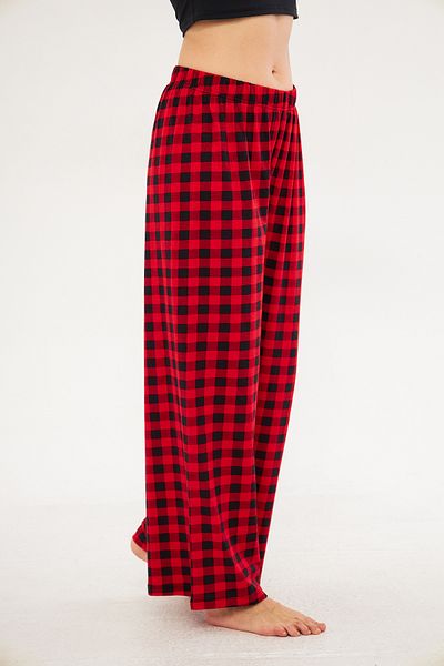CrazyShopping Women's Seamless Side Printed Spanish Leg Pajama Bottoms