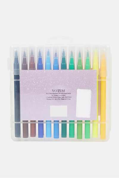 Votum Water Color Brush Pens 24 Colors, Blue Combo