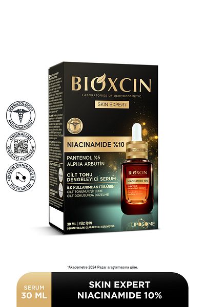 Bioxcin Niacinamide 10% Serum 30 ml - Panthenol 5% Alpha Arbutin Tone Balancing Face Serum