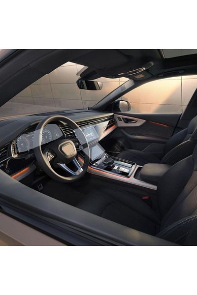 Engo Audi Q8 Matte Screen Protector Multimedia Control Indicator Air Conditioner