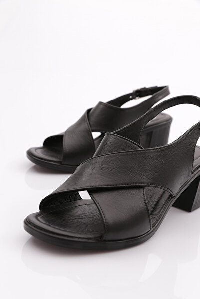 DGN Women's Heeled Sandals - Black 33163294