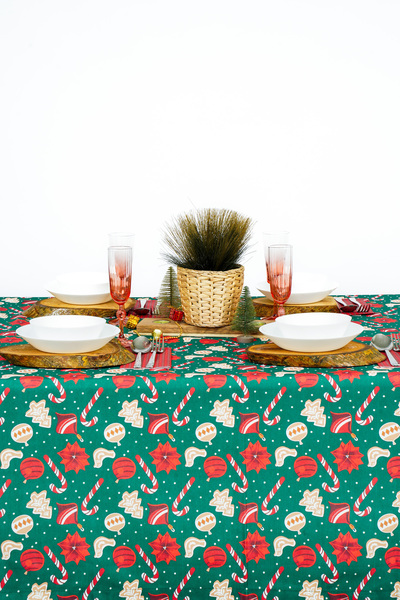 Lucien Home مفرش طاولة مطبوع عليه عيد الميلاد