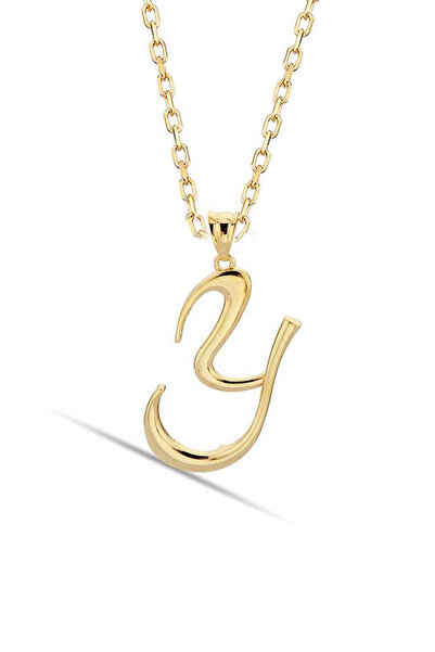 Bilezikci Y Harfi 14 Ayar Altın Kolye