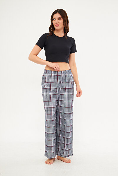 CrazyShopping Women's Seamless Side Printed Spanish Leg Pajama Bottoms