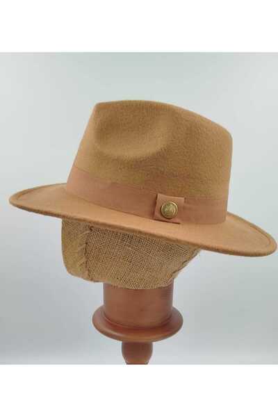OnMyHead Beige Panama Fedora Hat