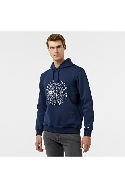 Nautica Erkek Lacivert Regular Fit Sweatshirt