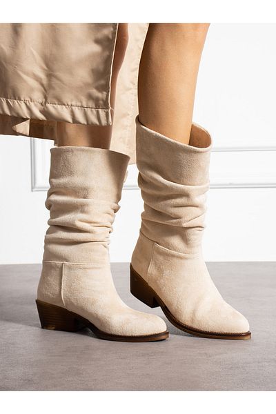 Alemdar Shoes Γυναικείες μπότες ROSETTA Ten Suede Drawstring