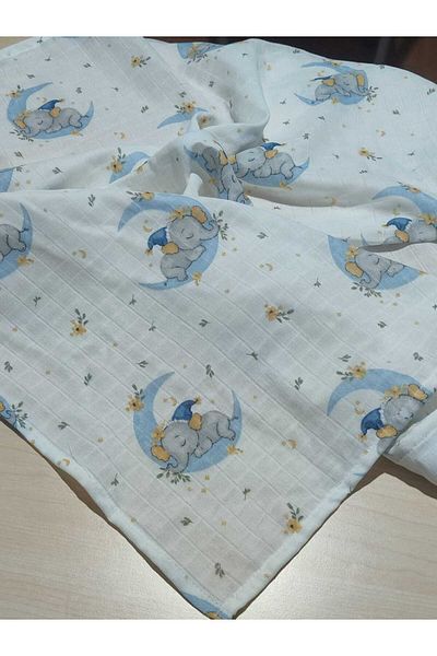 Alpıno Newborn - Muslin Blanket and Blanket (100% Cotton Baby Blanket, 85cm X 85cm)