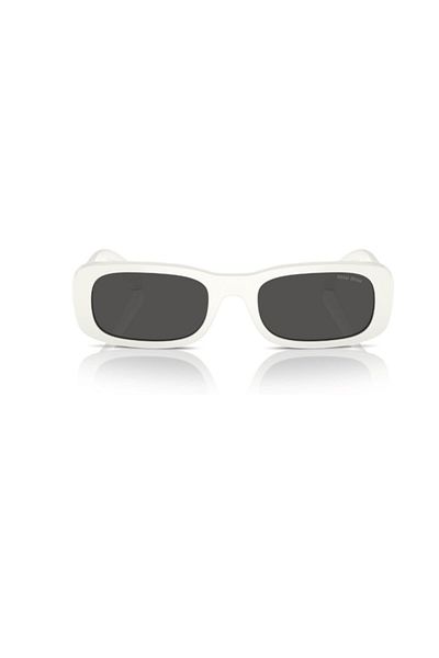 Miu Miu 08Zs 1425S0 53 Women's Rectangular White Bone Sunglasses