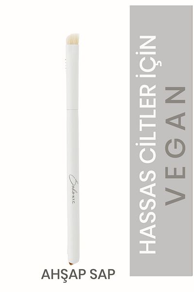Soho N.Y.C. Vegan Angled Detail Makeup Brush-v711- Wooden Handle 14.5cm