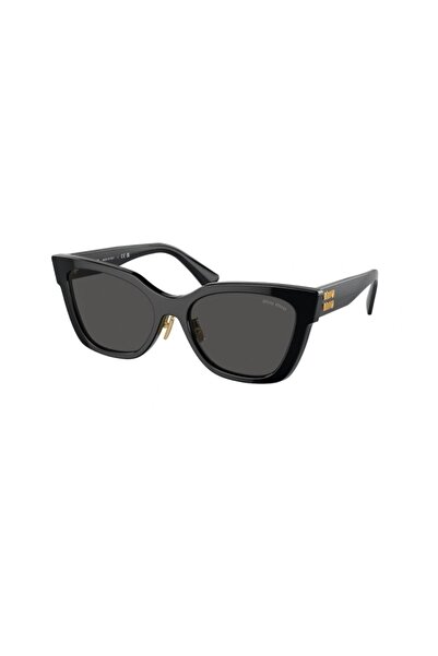 Miu Miu 02ZS 1AB5S0 56 Kadın Kelebek Siyah Kemik Güneş Gözlüğü