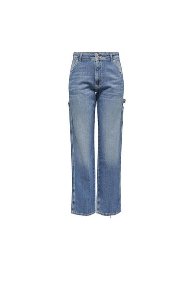 ONLY Pantaloni de jeans pentru femei Onlwest New Haw Str Carpenter - Albastru 15312839