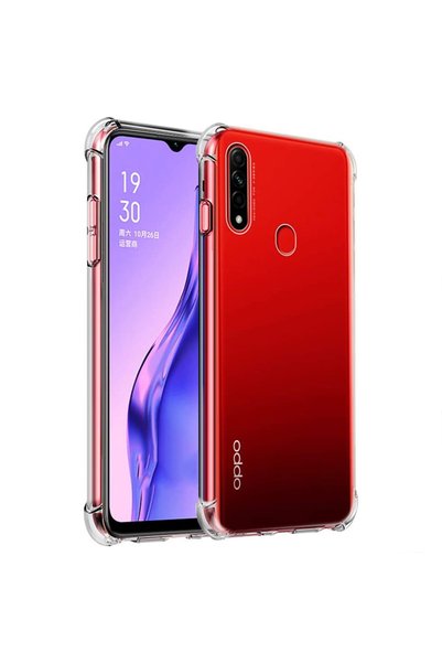 Smart Tech جراب سيليكون شفاف ممتص للصدمات لهاتف اوبو A31