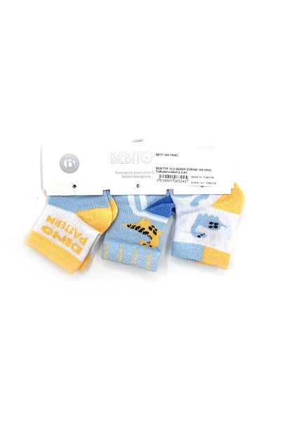 Bebitof Baby Bebitof 390 Model 3-Piece Baby Socks Set