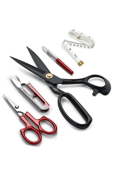 TDM Professional Fabric - Black Steel Nut Cutting Scissors Set