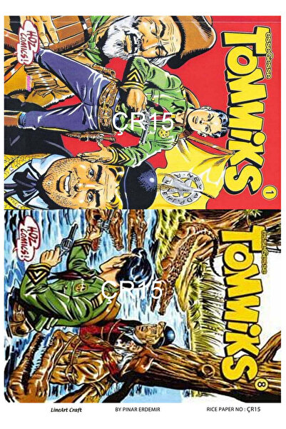 LİNEART ورق تزيين نحاسي من سلسلة كوميدية مقاس 29 × 42 سم رقم: CHR15