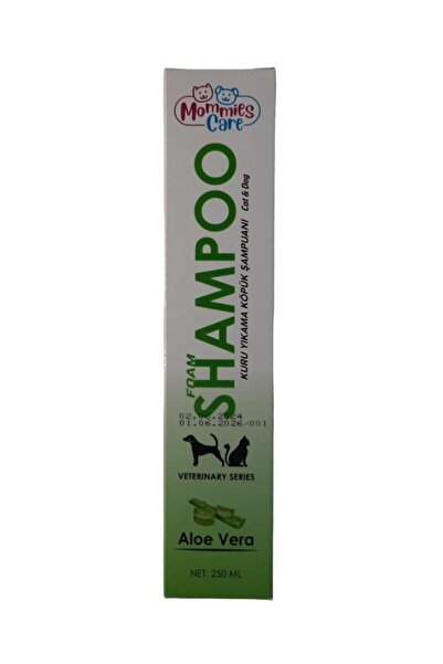Kedi Köpek Kuru Yıkama Köpük Şampuan Aloe Vera 250 Ml
