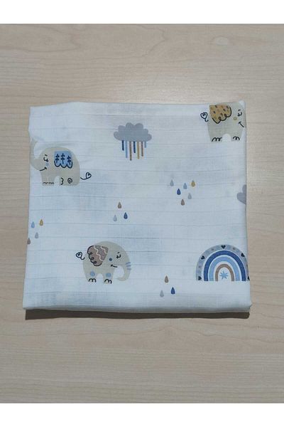 Alpıno Newborn - Muslin Blanket and Blanket (100% Cotton Baby Blanket, 85cm X 85cm)