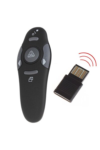 gaman Nwn-s1 Kablosuz Akıllı Tahta Sunum Kumandası Işaretleme Lazer Pointer Uzun Menzil Pil Hediye