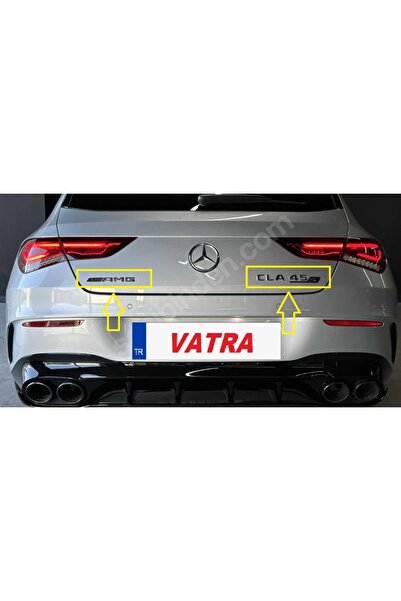 EDEXPORT Mercedes CLA 45S 2020-2023 Uyumlu CLA 45S ve AMG Krom Bagaj Yazısı