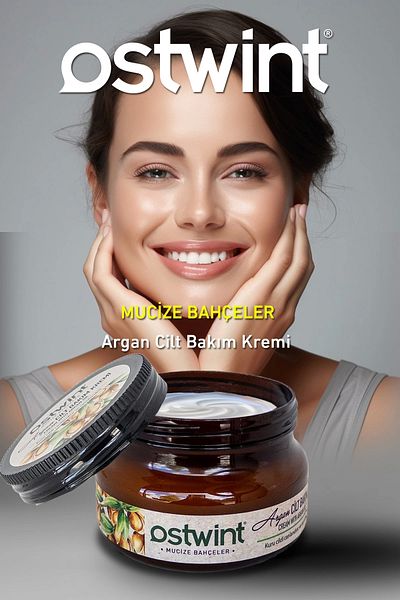 Ostwint Skin Care Cream with Vitamin E 300ml Argan Nourishing and Moisturizing for Hands, Face and Body