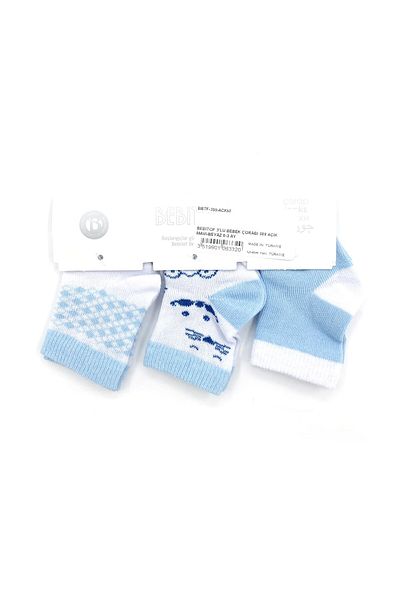 Bebitof Baby Bebitof 3-Piece Baby Socks - 389 Model