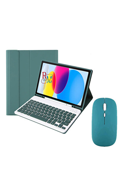 redmud teknoloji ıPad 8.Nesil 10.2 inç Uyumlu Bluetooth Özellikli Klavyeli Kı...