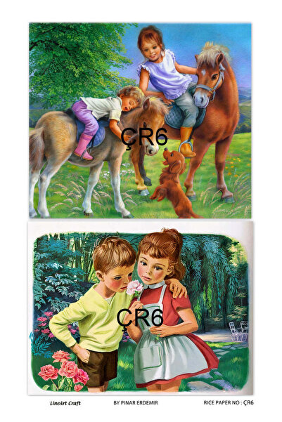 LİNEART Comic Book Series Rice Decopage Paper 29X42Cm No:Çr6