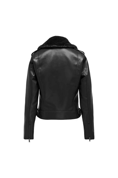 ONLY Onlvilhelma Women's Leather Jacket