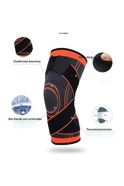 SYNOPE Mărimea S 1 buc Genunchiere elastice sub presiune - Bandaj pentru genunchi pentru sportivi, Genunchiere pentru ciclism