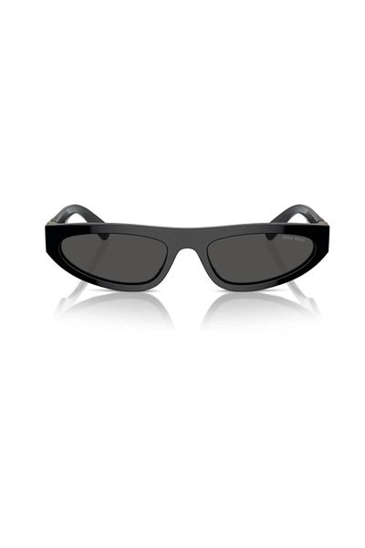 Miu Miu 07Zs 1Ab5S0 56 Women's Geometric Black Bone Sunglasses