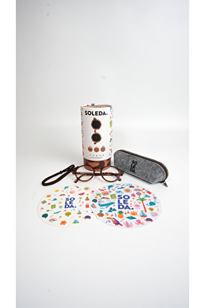 SOLEDA 6-12 Years Old Children's Mocha Chocolate Screen Glasses