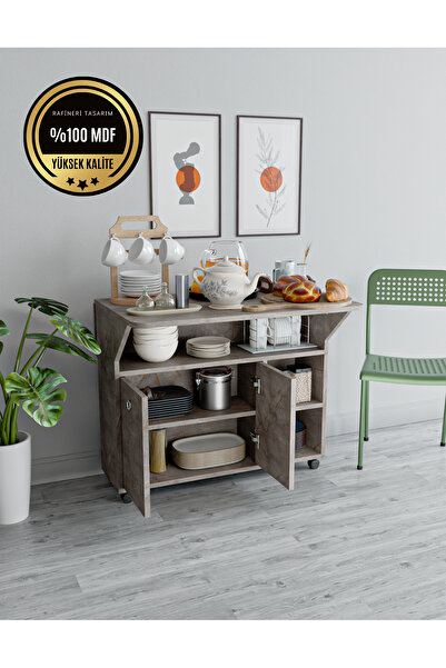 rafineritasarım Butterfly Masa Çok Amaçlı Masa Ve Dolap Katlanır Özellikli