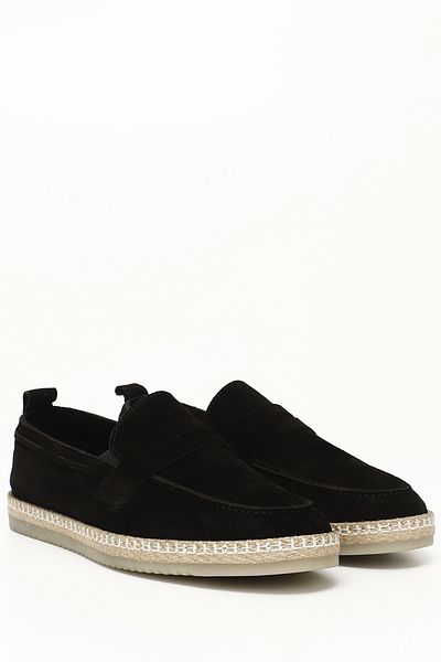 GÖNDERİ(R) Men's Black Suede Thermo Sole Genuine Leather Shoes