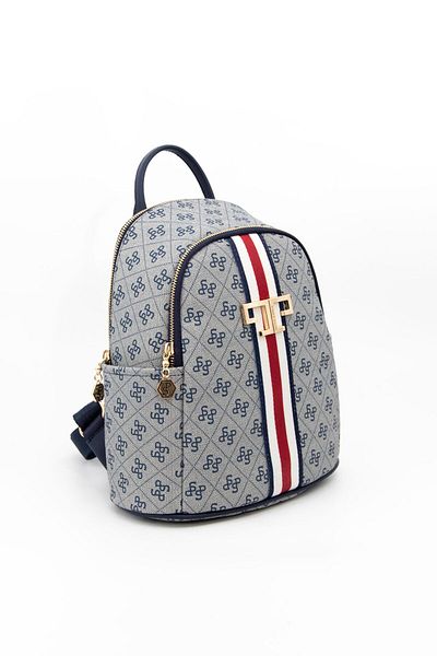 Silver Polo Silver & Polo Gray - Navy Sp1161 Women's Backpack