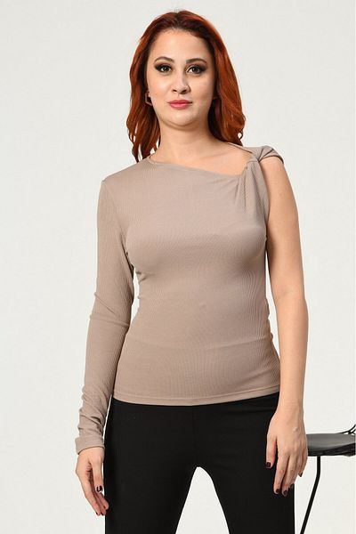 Lefon Λεπτομερής μπλούζα με μονό μανίκι