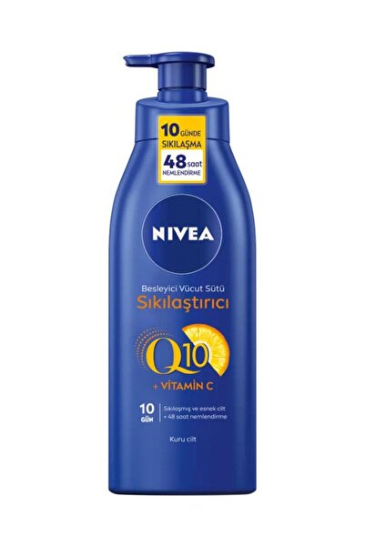 NIVEA SUN SPF30 Güneş Koruyucu Nemlendirici Losyon 200ml, Q10 Sıkılaştırıcı Vücut Sütü 400ml, C Vitamini