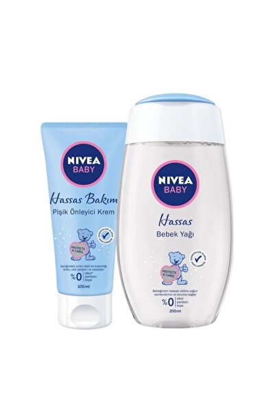 NIVEA Pişik Kremi 100 ml Bebek Yağı 200 ml