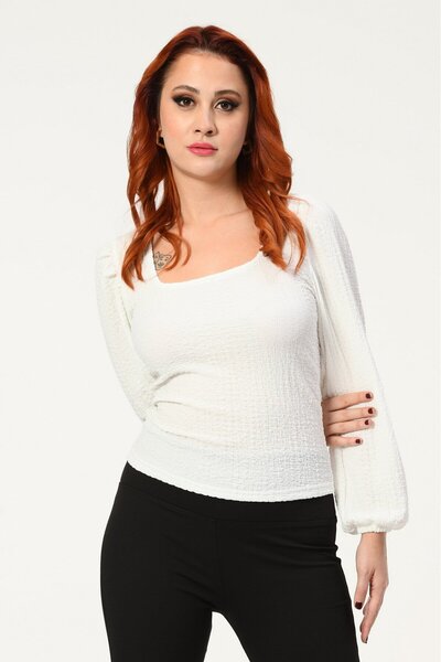 Lefon Big Dart Long Sleeve Blouse