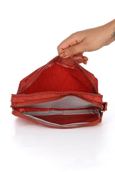 Fiyaka Rlx-124 Two-Eye Claret Red Clinker Pen Holder Bag - for School and College