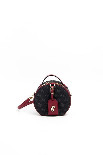 Silver Polo Geantă de damă Silver & Polo Black - Roșu Claret SP1163