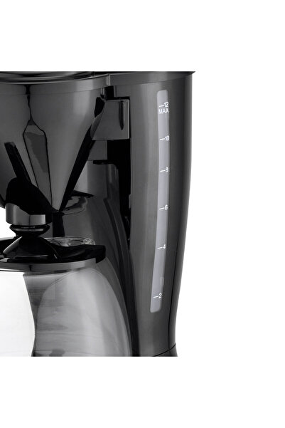 DOTS Coffee Maker, 1.5 Liter Capacity, 15 Cups - 800 Watt - Black