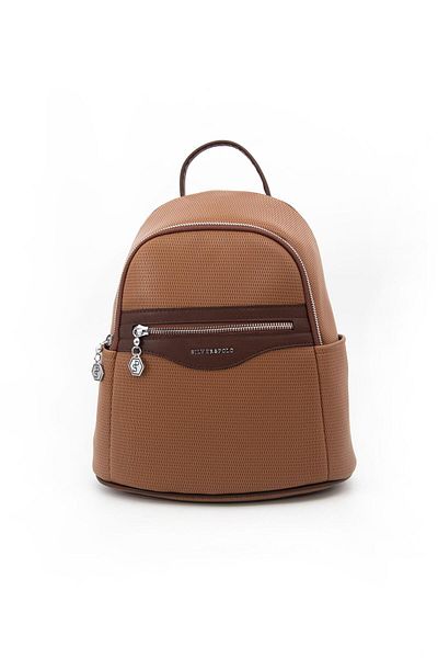 Silver Polo Silver & Polo Caramel - Brown SP1161 Γυναικείο σακίδιο πλάτης